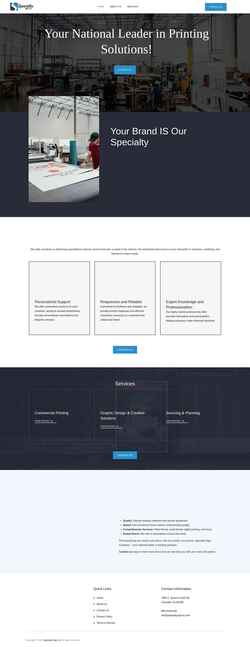 Screenshot specialtysignco.com