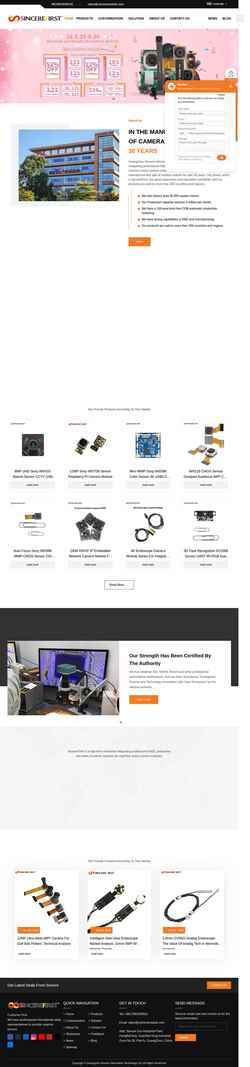 Screenshot www.cameramodule.com
