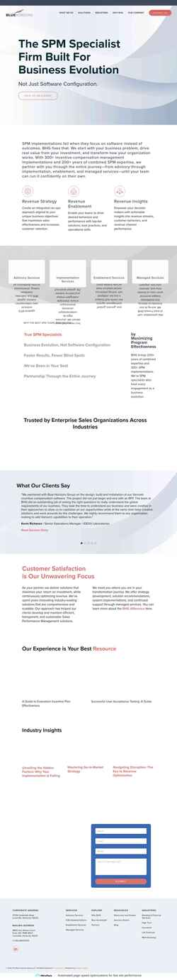 Screenshot bluehorizonsgroup.com