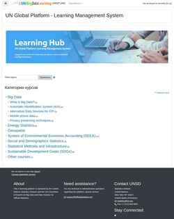 Snímek obrazovky learning.officialstatistics.org