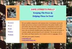 Screenshot www.safestreetsphilly.org