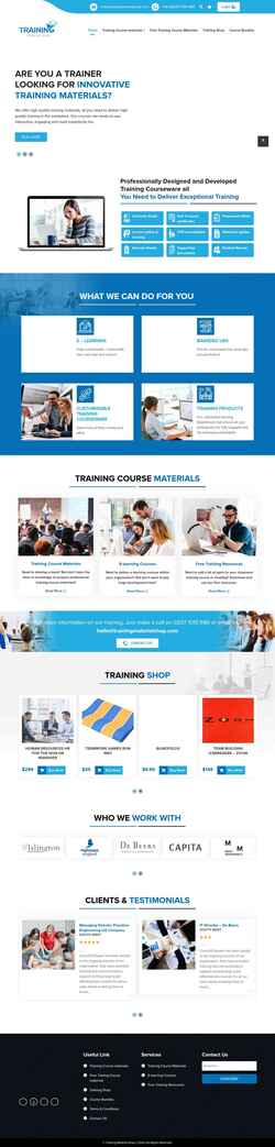 Zrzut ekranu www.trainingmaterialshop.com
