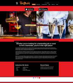 Screenshot www.thebartinderapp.com