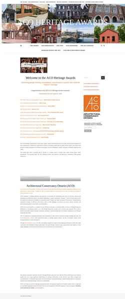 Screenshot acoheritageawards.ca