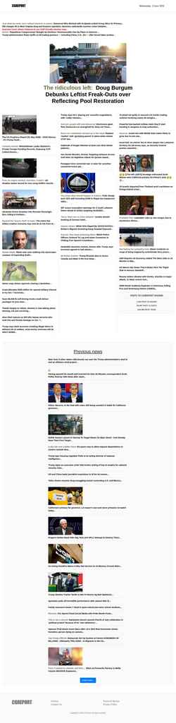 Screenshot thecgreport.com
