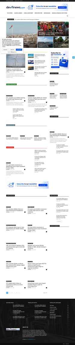 Screenshot www.devfinews.com