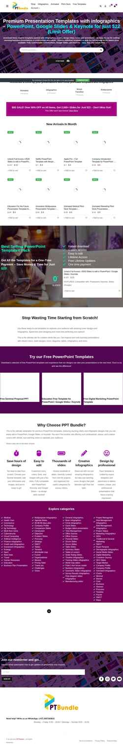 Screenshot www.pptbundle.com