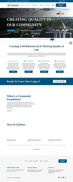 Screenshot vanwertcountyfoundation.org