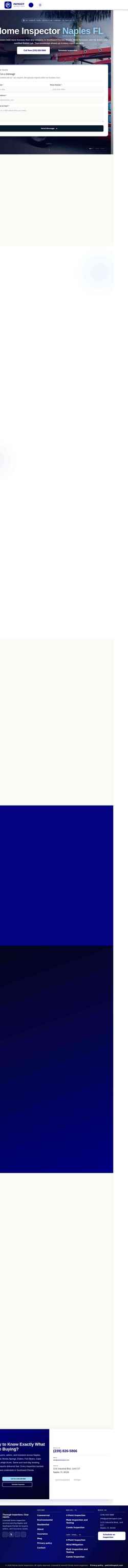 Screenshot patriotinspect.com