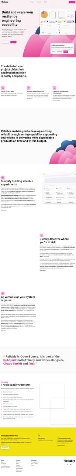 Screenshot reliably.com