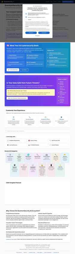 Screenshot quantumsecurity.ai