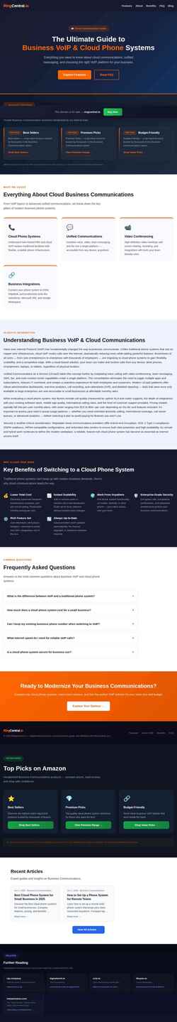 Screenshot www.ringcentral.io