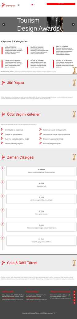 Screenshot tourismdesignawards.com