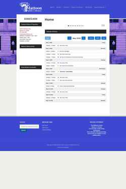 Screenshot mattoonlibrary.org