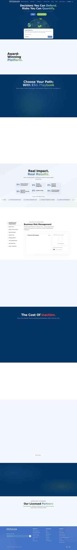 Screenshot www.esgplaybook.com