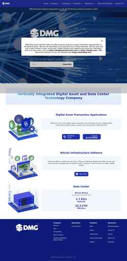 Screenshot www.dmgblockchain.com