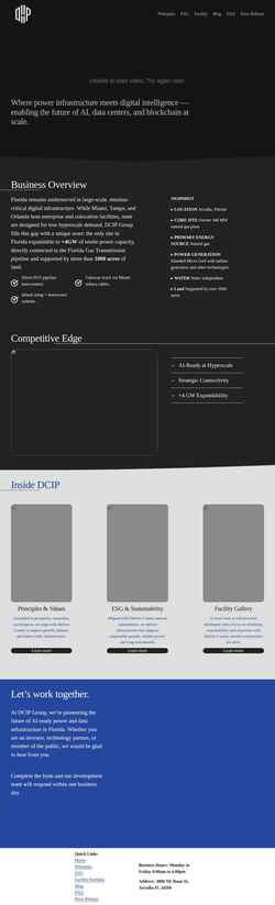 Screenshot www.dcipgroup.tech