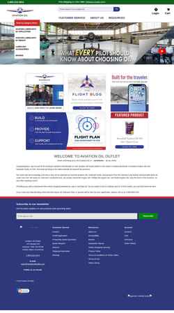 Captură de ecran aviationoiloutlet.com