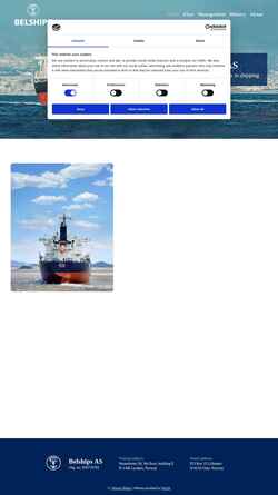 Screenshot www.belships.com
