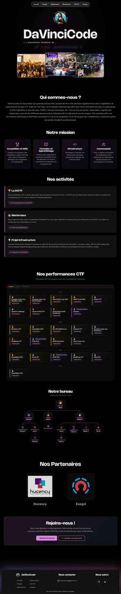 Screenshot davincicode.fr