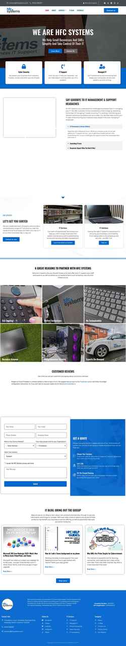 Screenshot www.hfcsystems.com
