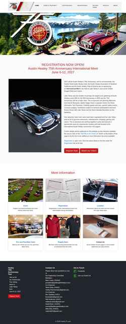 Screenshot www.healey75.com