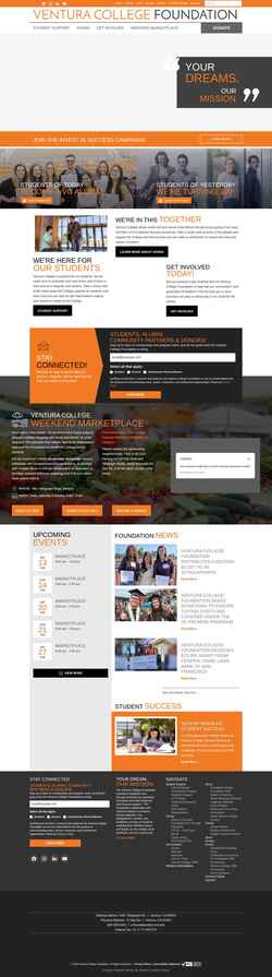 Screenshot venturacollegefoundation.org