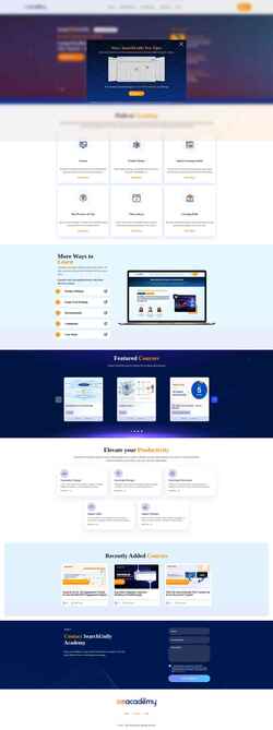 Screenshot academy.searchunify.com