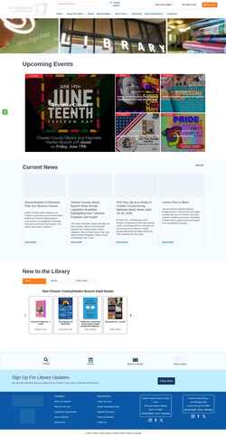 Screenshot chescolibraries.org