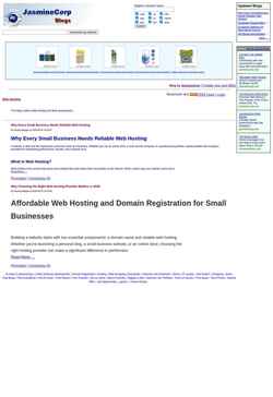 Screenshot webhosting.blogs.jcsearch.com