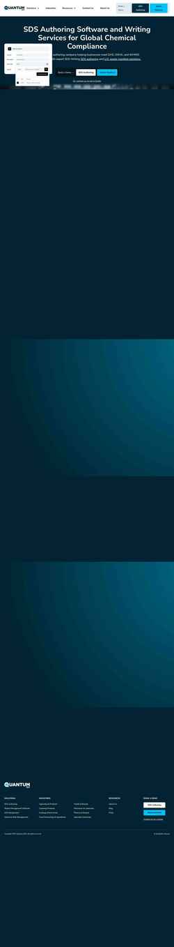 Screenshot www.sdsquantum.com