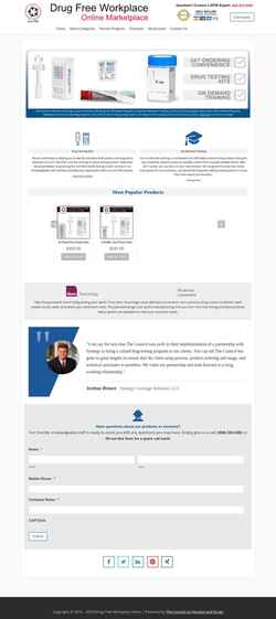Screenshot drugfreeworkplacestore.com