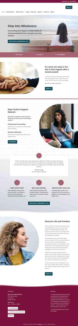 Screenshot assaultcare.ca