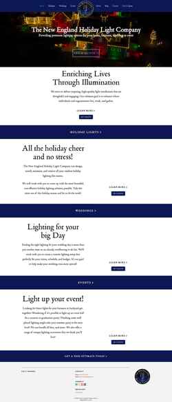 Screenshot neholidaylight.com