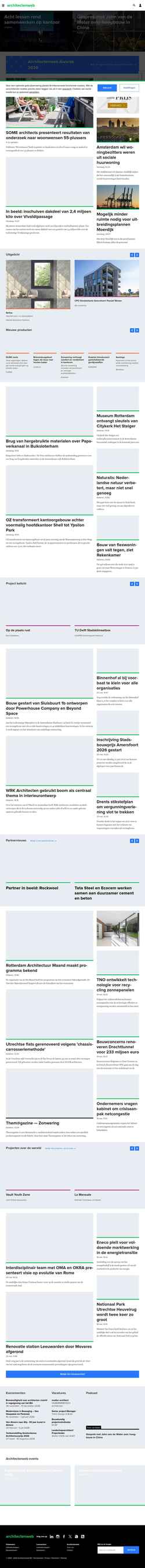 Snímek obrazovky architectenweb.nl
