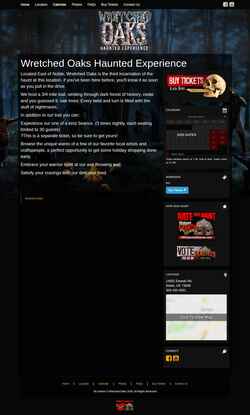 Screenshot www.wretchedoaks.com