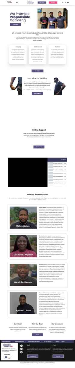 Screenshot gambleaware.ng