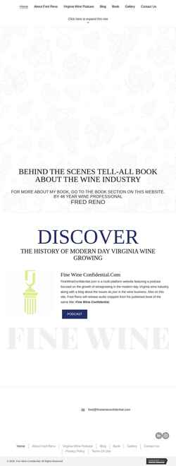 Screenshot finewineconfidential.com