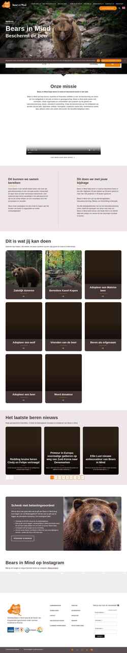 Captura de pantalla www.bearsinmind.org