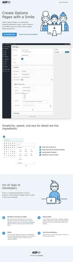 Screenshot adminoptionspages.com
