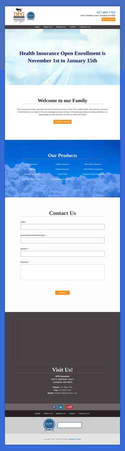 Screenshot mydfginsurance.com