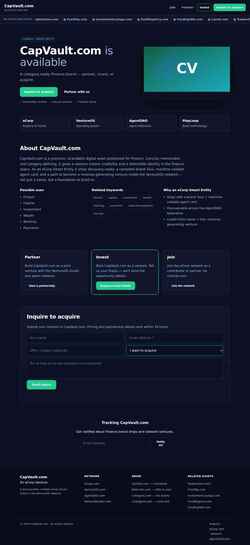 Screenshot capvault.com