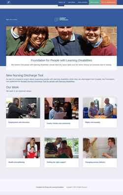 Екранна снимка www.learningdisabilities.org.uk