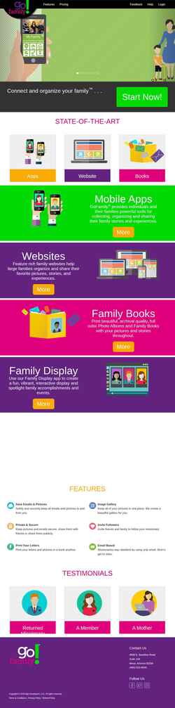 Screenshot www.gofamily.com