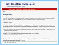 Screenshot splittimeracemanagement.com