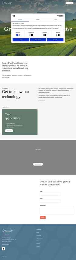 Screenshot senseup.bio