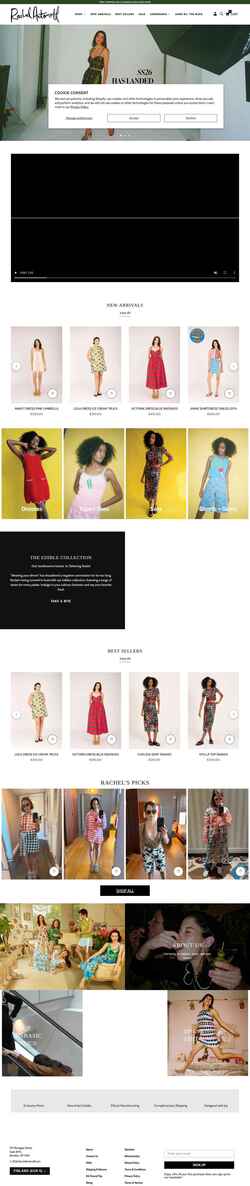 Screenshot rachelantonoff.com