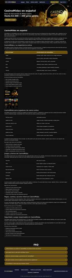 Screenshot casinomidases.com