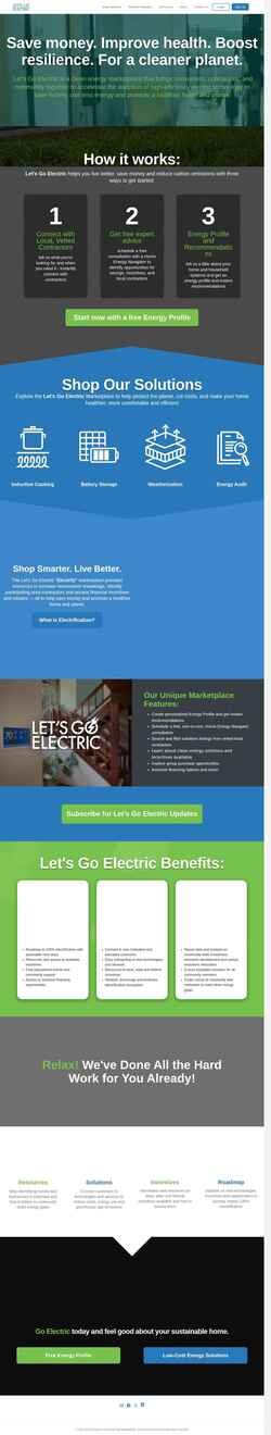 Screenshot www.letsgoelectric.com