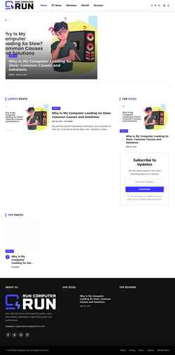 Screenshot runcomputerrun.com